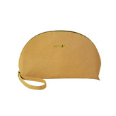 簡約牛皮紙新款純色手提化妝包 時尚方形化妝箱 帆布化妝包